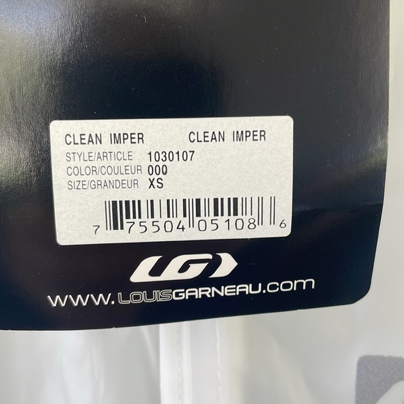 Louis Garneau Clean Imper Cycling Jacket Raincoat Size XS Unisex NWT - Picture 3 of 9